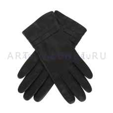 Перчатки кожаные женские черные арт.3321