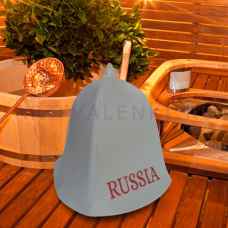 Шапка для бани и сауны"Россия"до 62 размера войлок