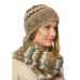 Комплект: шапочка, варежки и шарф 08114-47